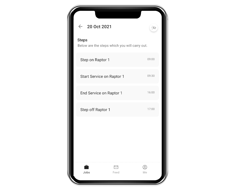 Guud Pro steps list screenshot